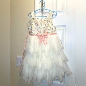AMERICAN PRINCESS Tulle Floral Embroidered Dress size 6 - toddler, girls